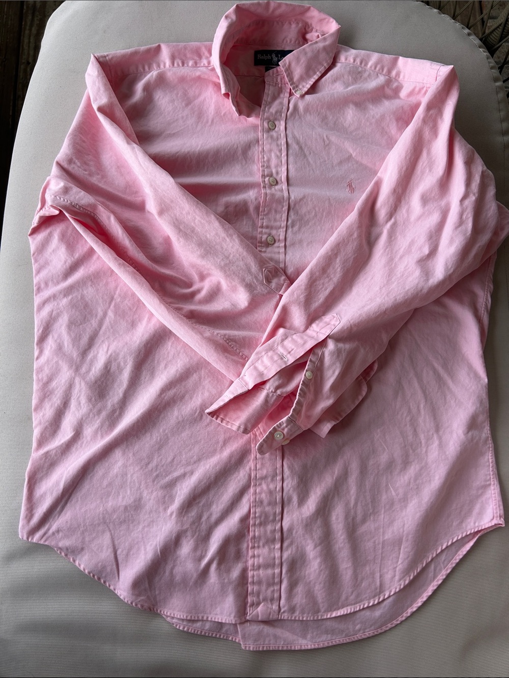 Ralph Lauren Light Pink Button-Down Oxford Shirt